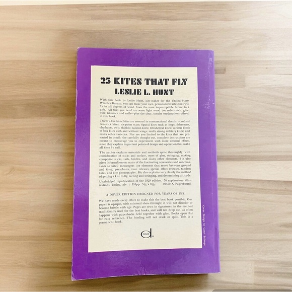 Vintage Paperback 25 Kites That Fly 1971 Kitemaking Tailless Compound - Picture 2 of 6